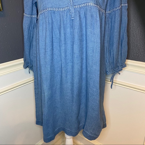 Madewell Indigo Peasant Dress - Picture 7 of 12